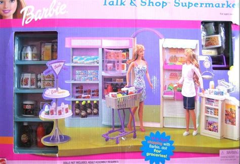 Barbie Talk And Shop Supermarket Playset With Talking Shopping Cart By