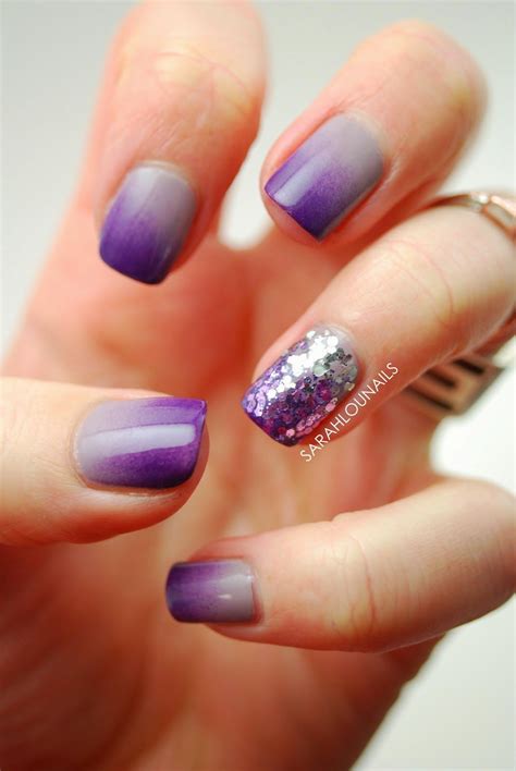 gray purple gradient nails purple wedding nails purple nail designs purple ombre nails
