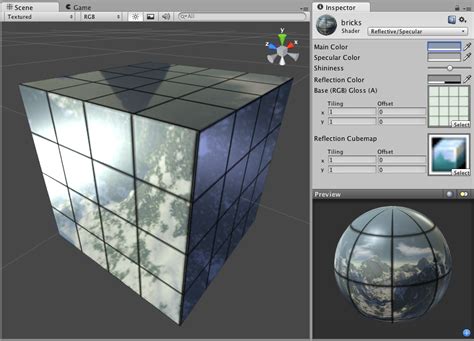 Unity Manual Reflective Specular