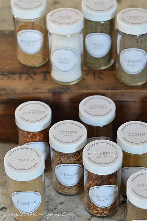 Free Printable Spice Jar Labels To Organize Your Kitchen Andersongrant