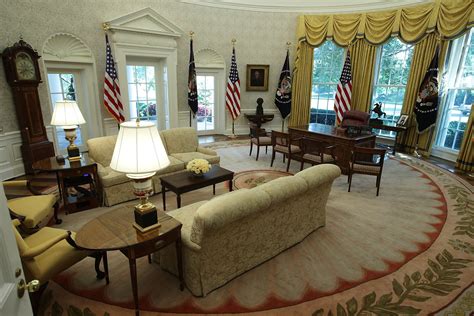 Created in 1909 as part of an overall expansion of the west wing of the white house during the administration of william howard taft, the office was inspired by the elliptical blue room. This Is the First Thing Donald Trump Changed in the Oval ...