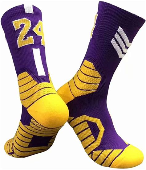 Gbyn Los Angeles Lakers No 24 Kobe Bryant Sock Unisex Team Player