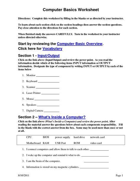 16 Best Images Of Computer History Questions And Answers Worksheet