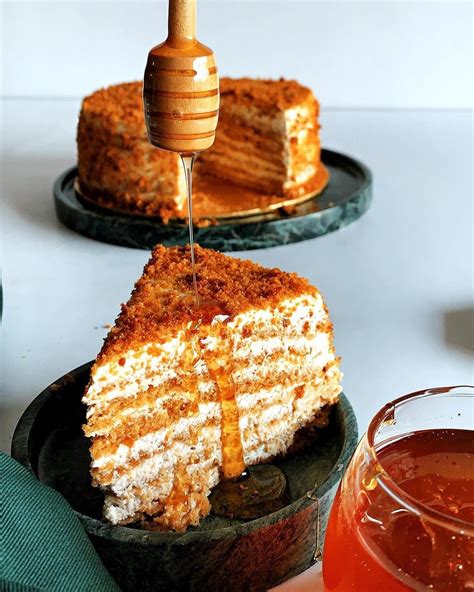 russian honey cake medovik oven diaries