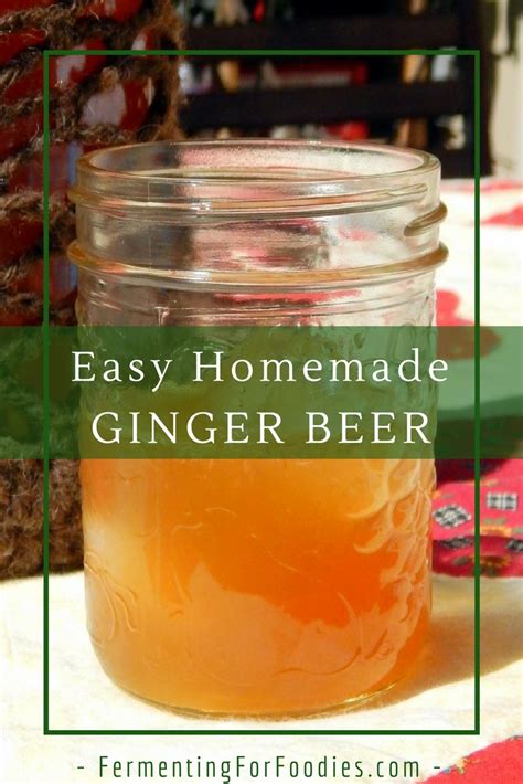 Homemade Ginger Beer Fermenting For Foodies