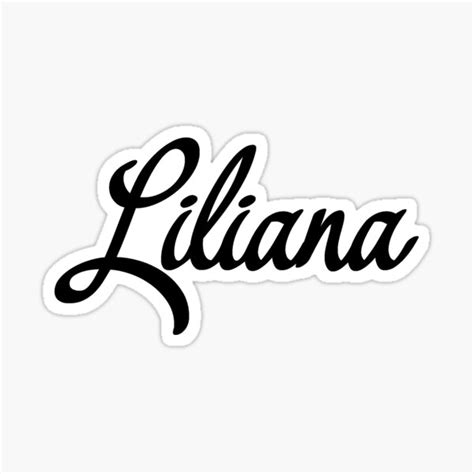 Liliana Sticker By Shalomjoy Redbubble