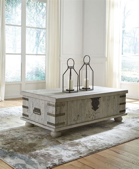 4.2 out of 5 stars 70. Carynhurst - White Wash Gray - Lift Top Cocktail Table | Coffee table, Ashley furniture living ...