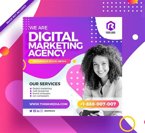 Marketing Digital Social Media Post Instagram Banner Psd Premium