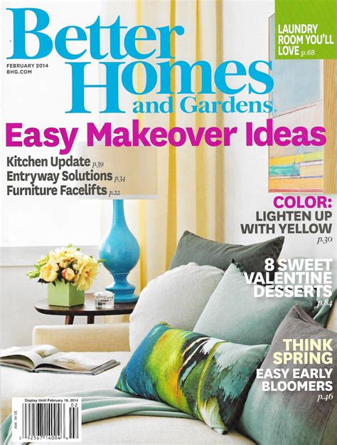 February 2014 Issue Of Better Homes And Gardens Magazine With Images