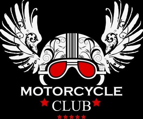 Websites, listings of motoring, auto & car owners clubs in malaysia. Motorcycle club logo classical ornament helmet wings icons ...