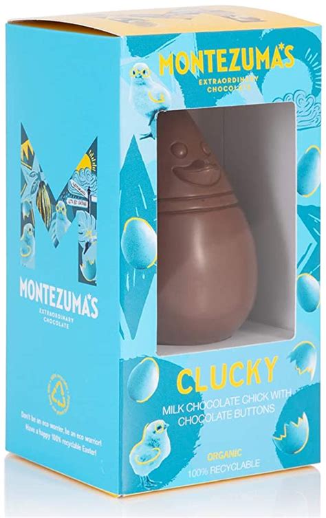 Montezumas Clucky Milk Chocolate Chick With Chocolate Buttons 100g Eco Freaks Emporium