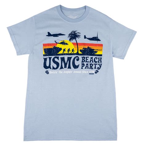 usmc beach party tee the marine shop