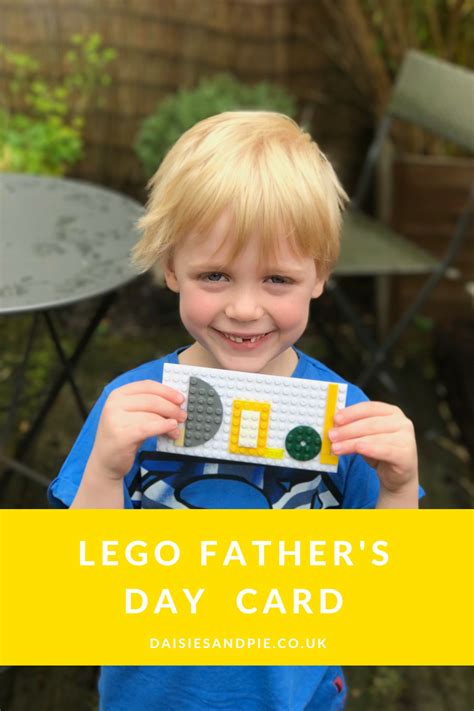 Dad funny caption personalised happy birthday card. Make a LEGO Father's Day Card | Daisies & Pie