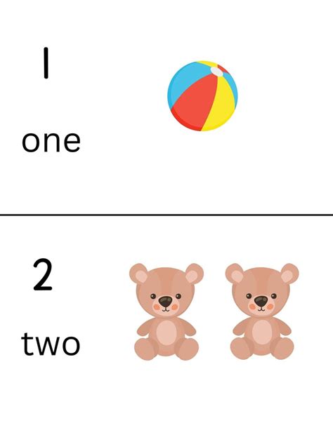 Printable Flashcards For Numbers 1 10 Learn Numbers 1 10 For Pre K To