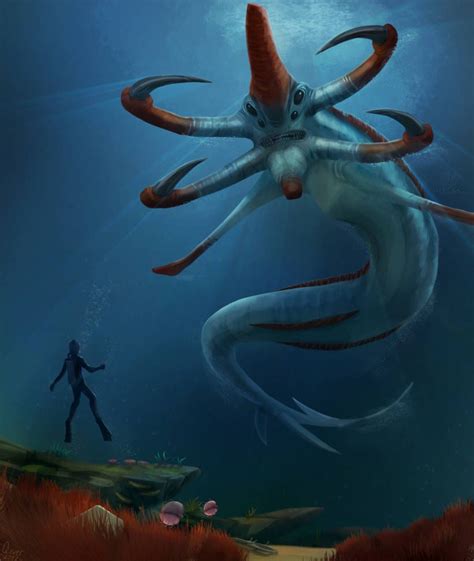 The Reaper By Kastraz Subnautica Concept Art Sea Monster Art Images