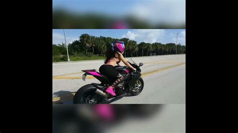 Acrophobic Exhaust In Aprilia Rsv4 Cute Girl Riding Super Bike Modified Bike Status