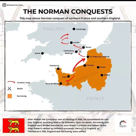 The Norman Conquest Of Northern France And Maps On The Web