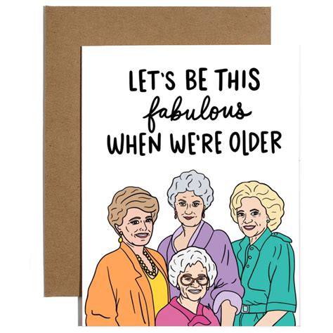 Fabulous Golden Girls Birthday Card By Brittany Paige Outer Layer