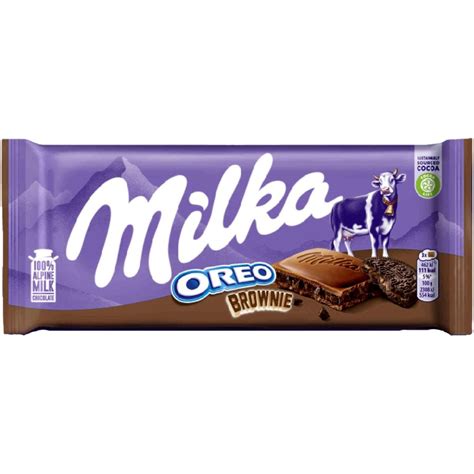 Milka Oreo Brownie Chocolate Bar 100 Gr