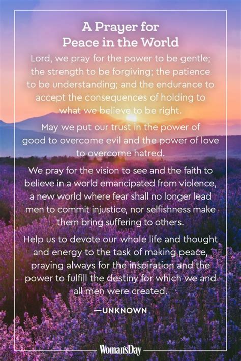 20 Prayers For Peace That Will Heal Your Mind Body And Soul Prayer For Peace Pray For Peace