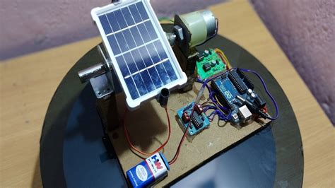 DIY How To Make Single Axis Solar Tracker Using Arduino Part YouTube