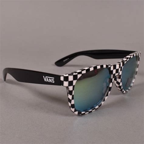 Vans Spicoli 4 Sunglasses Blackwhite Checkerboard Accessories From