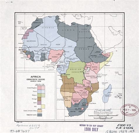 Large Detailed Political Map Of Africa With Marks Of Capitals Images