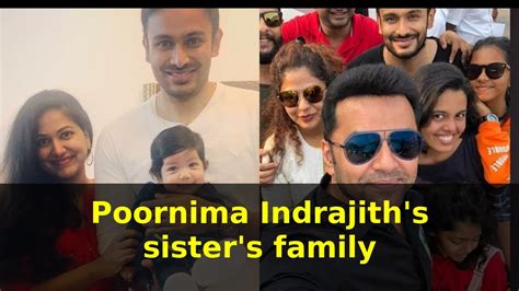 Poornima indrajith was born on the 21st of may, 1980. Poornima Indrajith's sister's family | Nihal Pillai and ...