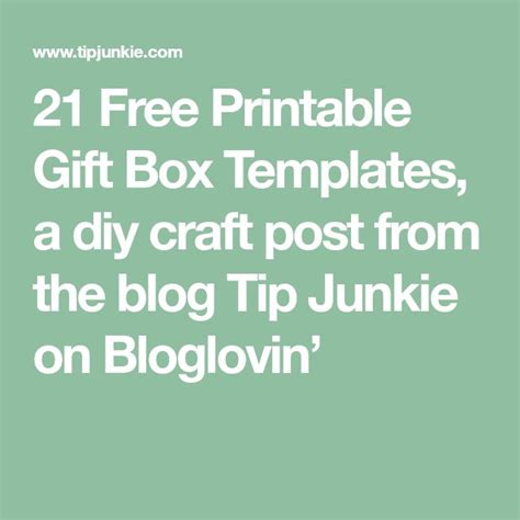 Free Printable Gift Box Templates Gift Box Template Free