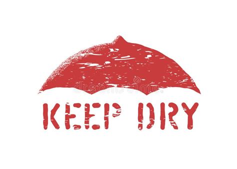 Vector Grunge Keep Dry Box Sign Stamp Isolated For Logistics Or Cargo