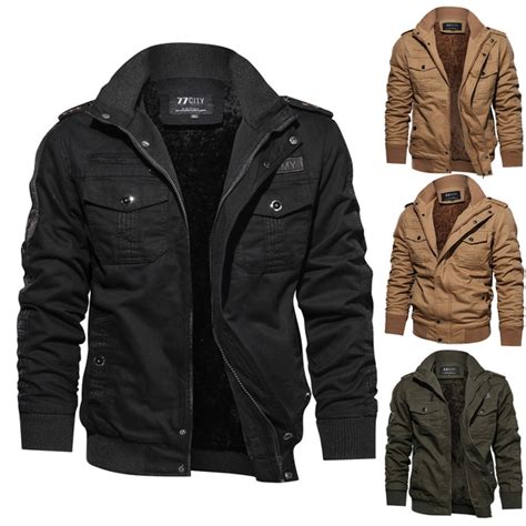 Jamickiki High Quality Military Mens Casual Padded Winter Warm Jacket