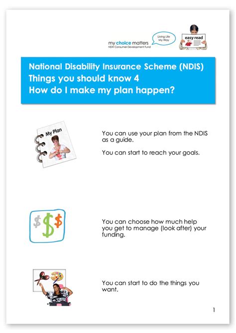 Disability Loop Fact Sheet How Do I Make My Plan Happen Easy English