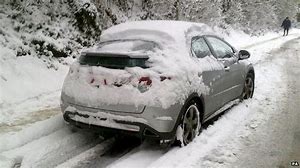Image result for cars with snow on the window