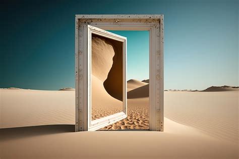 Puerta En El Desierto Foto Premium