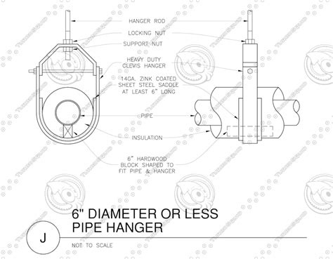 Building Autocad Drawing Pipe Hanger 6