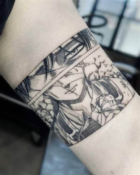 Anime Panel Tattoo Sleeve Ray Contreras
