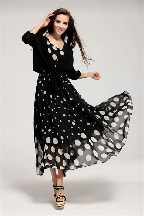 Print Chiffon Maxi Dress Pleated Maxi Dress Long Maxi Dress Dress