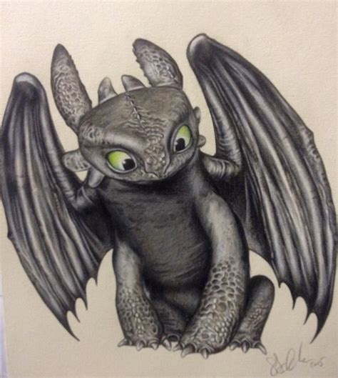 34 Realistic Toothless Dragon Drawing Tarinijonald