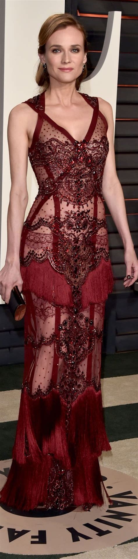 Diane Kruger Veste Reem Acra Oscar Party 2016 Fashion Gowns Pretty Dresses Diane Kruger