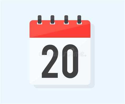 The Day Twentieth Of The Month With Date 20 Twentieth Day Logo Design