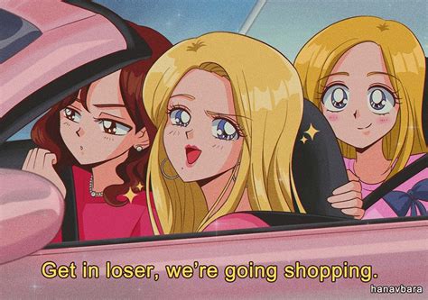 🌸 On Twitter Its October 3rd So Mean Girls As A 90s Anime 💋💄💖