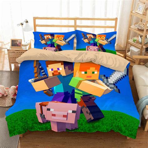 3d Customize Minecraft Bedding Set Duvet Cover Set Bedroom Set Bedline
