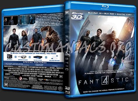 Fantastic Four 3d 2015 Blu Ray Cover Dvd Covers And Labels By
