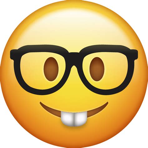 Download Nerd Emoji Icon Iphone Emoji Ios Emoji Iphone Emojis