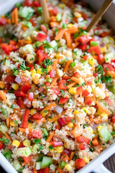 Rainbow Quinoa Salad Vegan Gluten Free Peas And Cerayons Recipe