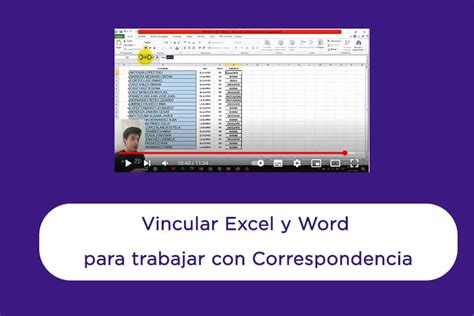 Vincular Excel Y Word Para Trabajar Con Correspondencia Profe Carlos