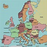 labeled map of Europe | Europe map, Europe quiz, Europe