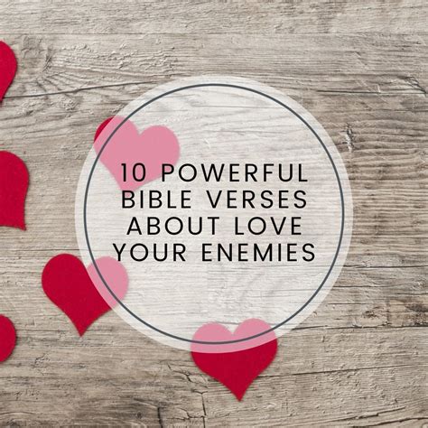 10 Powerful Bible Verses About Love Your Enemies Bible Verse Of The Day