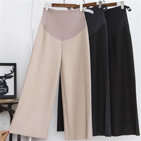 Shengpalae New Maternity Loose Pants Cropped Trousers Pregnant Women