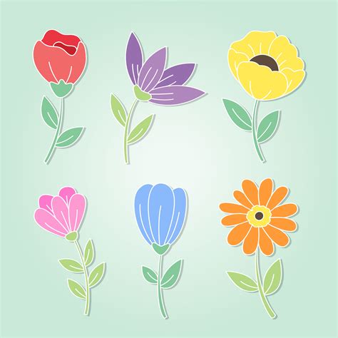 Hand Drawn Flowers Pack 207720 Vector Art At Vecteezy